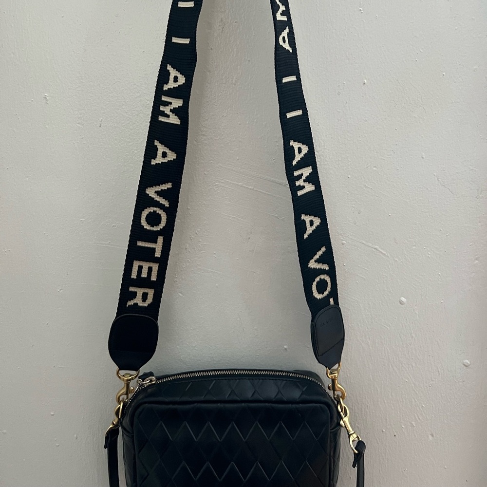 Clare V - I AM A VOTER crossbody strap